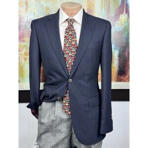 Hawes & Curtis Sartorial Mens Navy Nailshead Wool Blazer 36R $849
